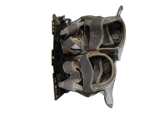 Vist Large View of Product Image Which is Used Brine KING 3 Lacrosse Arm Pads/Guards Navy Blue MD