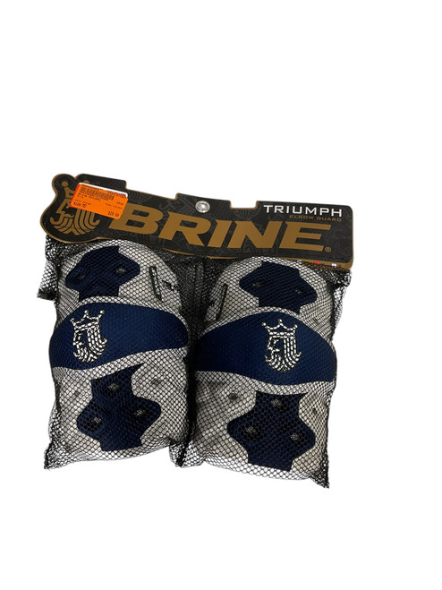 Vist Large View of Product Image Which is Used Brine TRIUMPH Lacrosse Arm Pads/Guards Orange MD