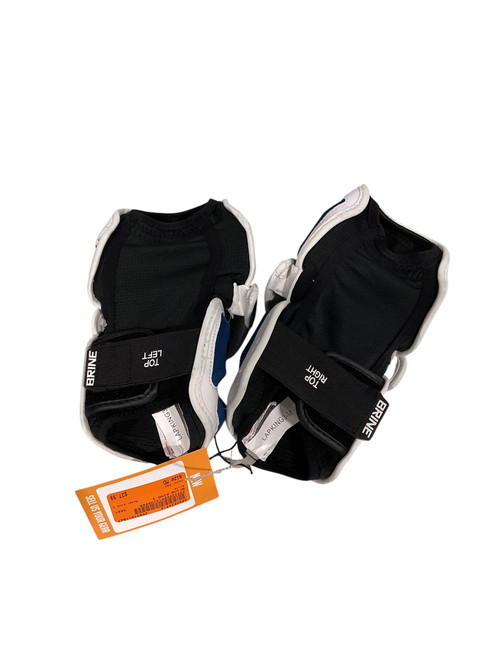 Vist Large View of Product Image Which is Used Brine KING 3 Lacrosse Arm Pads/Guards Red MD