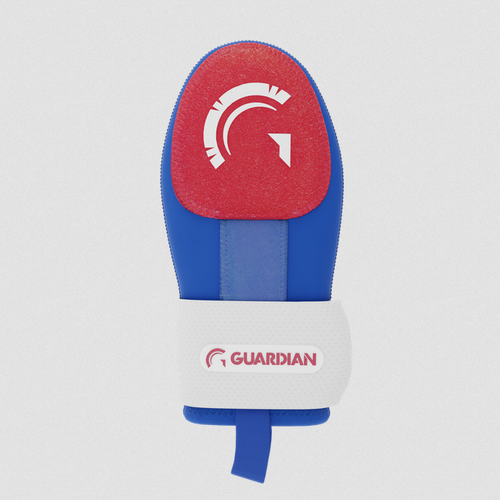 Vist Large View of Product Image Which is New GUARDIAN ADULT MITT RED WHITE BLUE