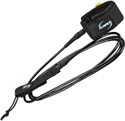 Vist Large View of Product Image Which is New SURF LEASH 7'  BLK