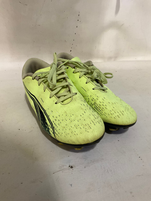 Used Puma Soccer Cleats Optic Yellow Junior 04 11790-S000042610