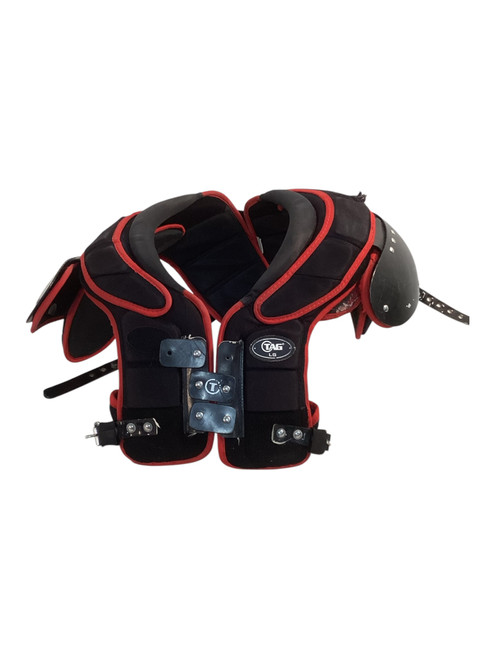 Vist Large View of Product Image Which is Used TAG ALT765 FB Shoulder Pads Red LG