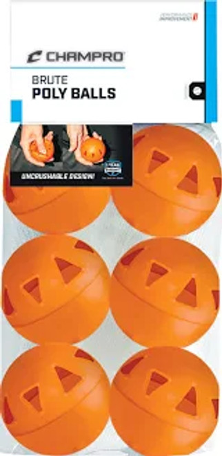 New 9" Brute Poly Ball 6PK 11866-CHPCBB48