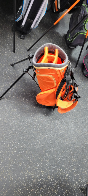 Vist Large View of Product Image Which is Used Powerbilt BAG Jr Stand Bag Orange