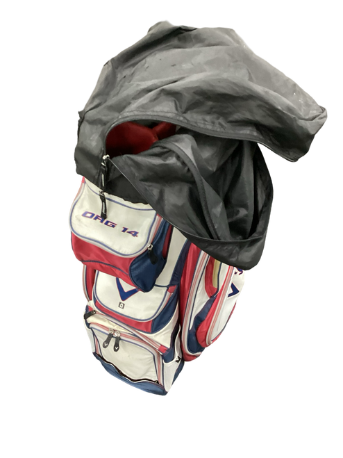 Vist Large View of Product Image Which is Used Callaway ORG 14 Mens Cart Bag White/Red/Navy