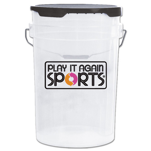 Vist Large View of Product Image Which is New Champro LOGO BALL 5 GAL BUCKET BB/SB Accessory Black