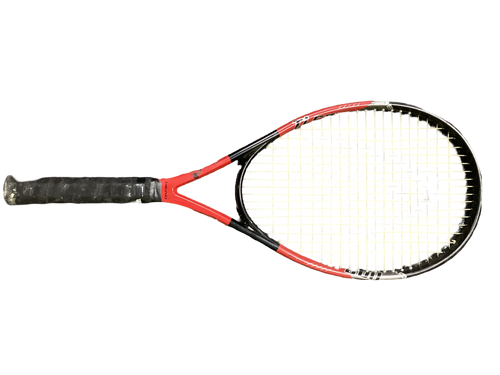 Vist Large View of Product Image Which is Used Head TI.CARBON Adult Tennis Racquet Red 4 1/2"