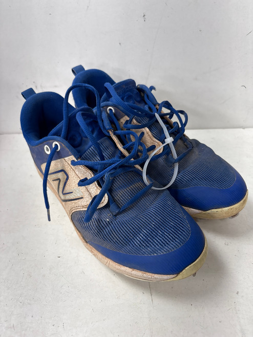 Used New Balance 3000 METAL BB/SB Cleats Royal Blue And White Senior 8 11891-S000299063