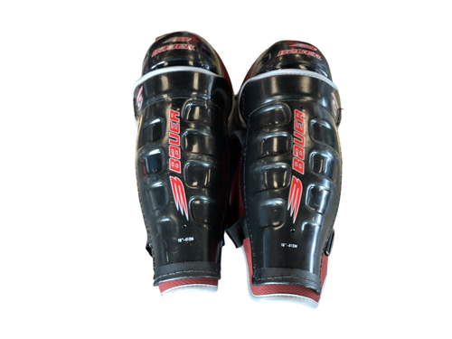 Vist Large View of Product Image Which is Used Bauer SUPREME 3000 Senior Shin Guards Black 16"