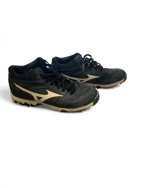 Used Mizuno MIZUNO BASEBALL CLEATS BB/SB Cleats Black Senior 7 11863-S000020487