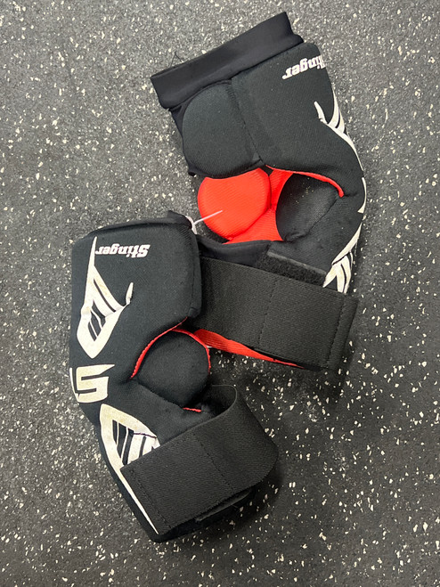 Vist Large View of Product Image Which is Used STX STINGER Lacrosse Arm Pads/Guards Black SM