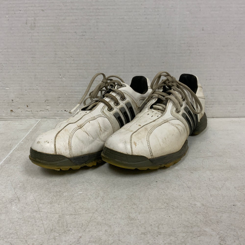 Vist Large View of Product Image Which is Used Adidas Mens Golf Shoes White Senior 8