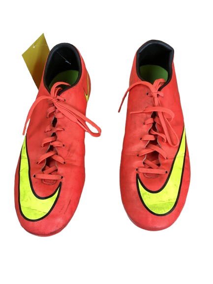 Vist Large View of Product Image Which is Used Nike Soccer Cleats Orange Senior 8