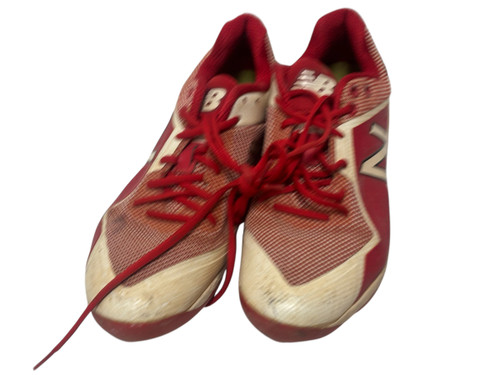 Vist Large View of Product Image Which is Used New Balance L4040TRA Mens Metal Baseball Cleats Red Size 8 11731-S000134975