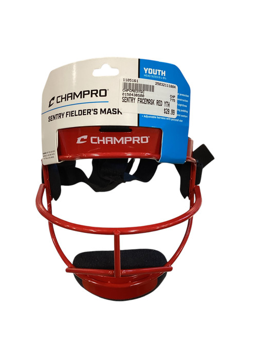 Vist Large View of Product Image Which is New SENTRY FACEMASK RED YTH 11884-CHPCM03YSC
