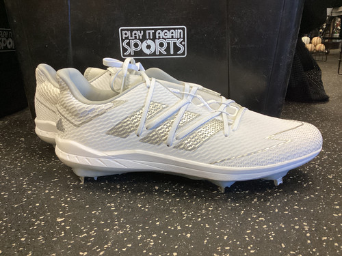 Vist Large View of Product Image Which is Used Adidas AFTERBURNER 7 BB/SB Cleats White Senior 14 11801-S000040277