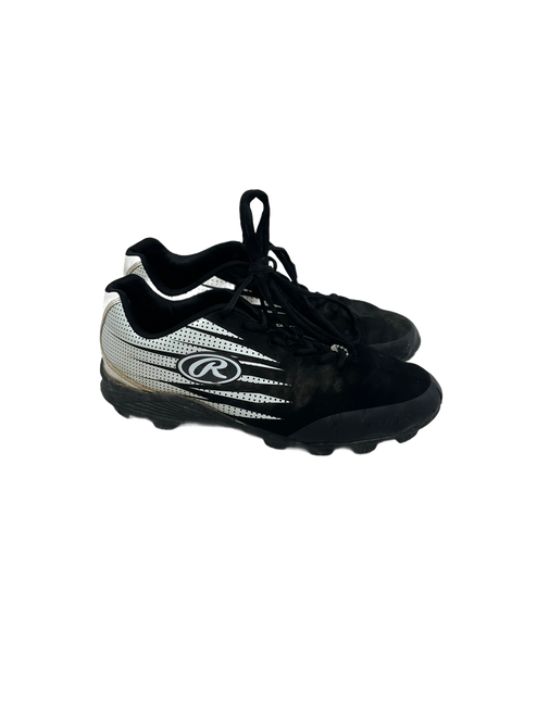 Vist Large View of Product Image Which is Used Rawlings Mens 7 Black Baseball Cleats 11692-S000132861