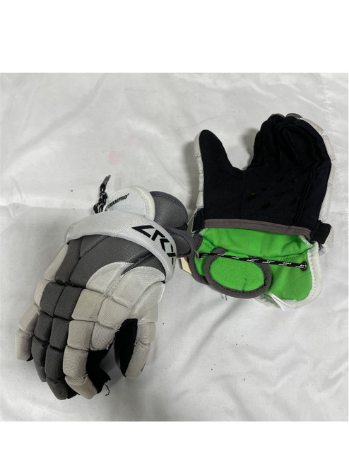 Used Champro LRX7 Lacrosse Gloves Junior Grey And White MD 11735-S000344828