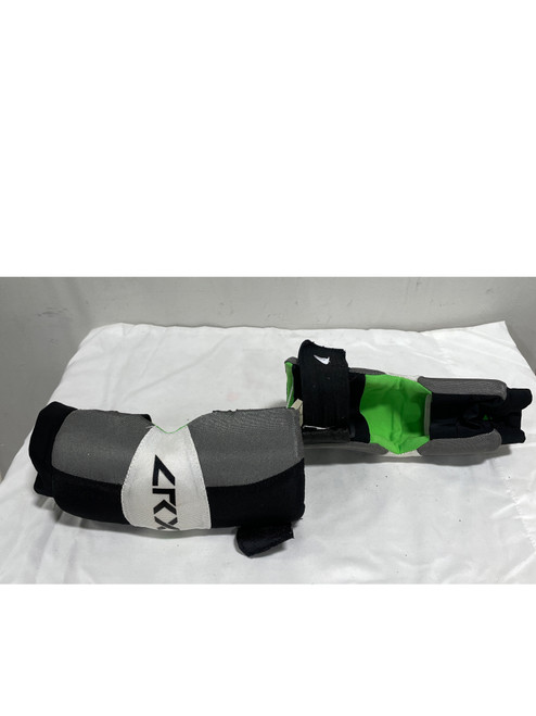 Vist Large View of Product Image Which is Used Champro LRX7 Lacrosse Arm Pads/Guards Grey And White MD 11735-S000344829