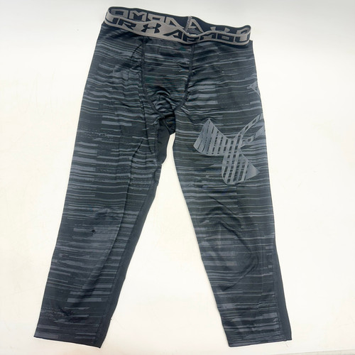 Vist Large View of Product Image Which is Used Under Armour Compress Pants Y Grey And Black MD 11805-S000056534