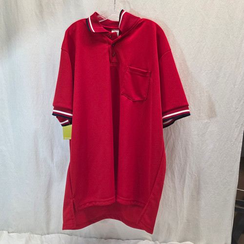 Vist Large View of Product Image Which is Used COACHES CHOICE RED UMPIRE SHIRT 2XL 