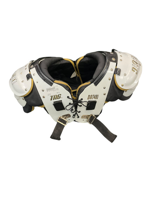 Vist Large View of Product Image Which is Used DAT TAG 480 FB Shoulder Pads White XL