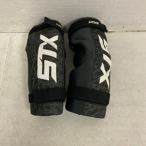 Vist Large View of Product Image Which is Used STX Lacrosse Arm Pads/Guards Black LG 11762-S000060221