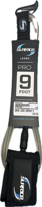 Vist Large View of Product Image Which is New SURFBOARD LEASH SURFACE 9'