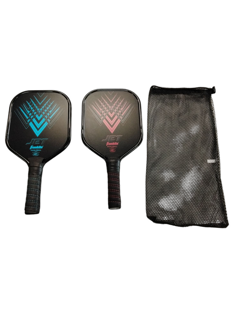 Vist Large View of Product Image Which is Used Franklin JET Pickleball Racquet Set