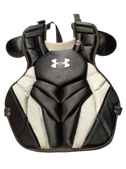 Vist Large View of Product Image Which is Used Under Armour CPCCA-JRVS Catchers Chest Protector Black Junior