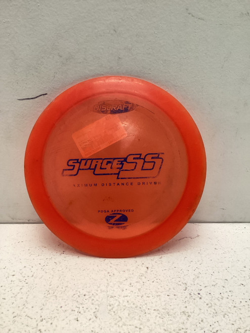 Vist Large View of Product Image Which is Used Discraft SURGE SS Disc Golf Driver Orange