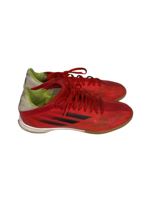 Vist Large View of Product Image Which is Used Adidas Soccer Indoor Shoes Red Senior 8.5