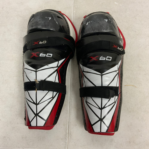 Used Bauer VAPOR X60 Junior Shin Guards Black 12" 11762-S000060297