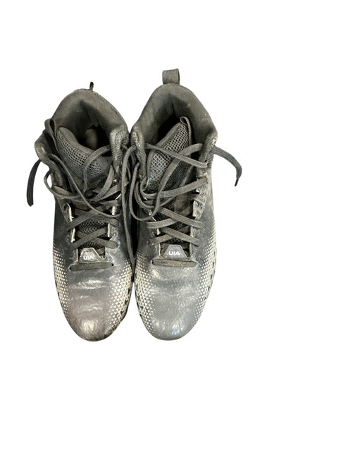 Vist Large View of Product Image Which is Used Under Armour Jr FB Cleats Black Junior 05