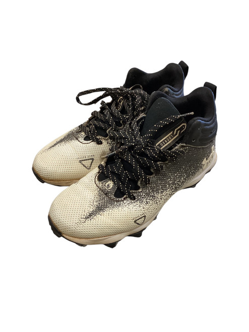 Vist Large View of Product Image Which is Used Under Armour BASEBALL CLEATS BLACK AND WHITE BB/SB Cleats Black Junior 03.5 11884-S000043511