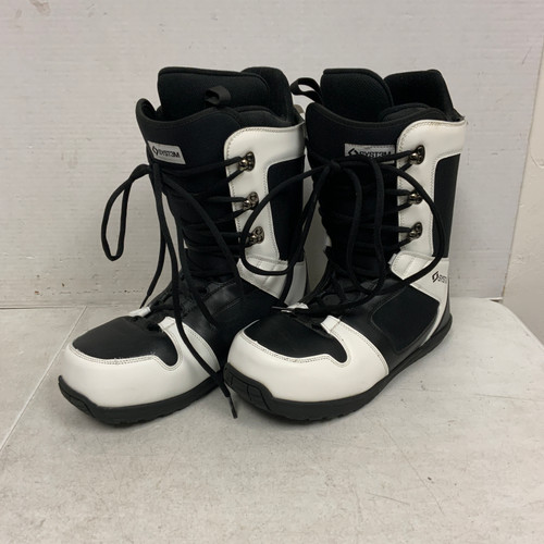 Used SYSTEM Mens Snowboard Boots Black Senior 12 11762-S000060327
