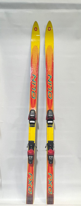 Vist Large View of Product Image Which is Used OLIN DXJ JNR SKIS Boys DH Ski/Binding Orange 150 cm