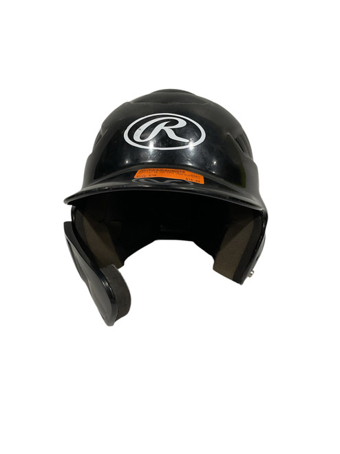Used Rawlings HELMET WITH FACE PROTECTOR Batting Helmet No Mask Black S/M 11847-S000025038