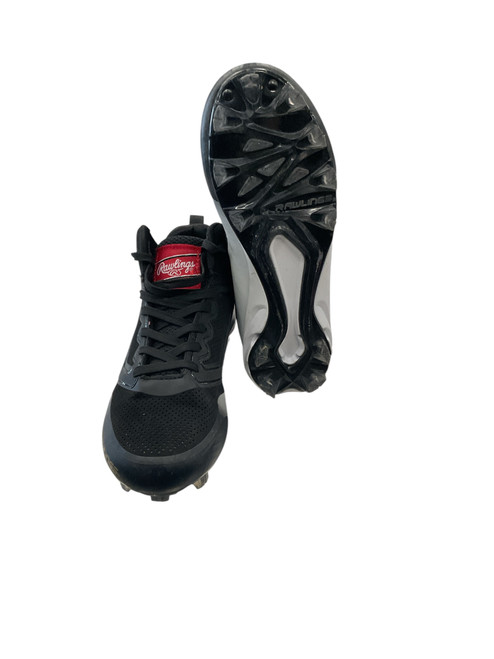 Vist Large View of Product Image Which is Used Rawlings MACH MAX BB/SB Cleats Black Junior 02.5 11856-S000017540