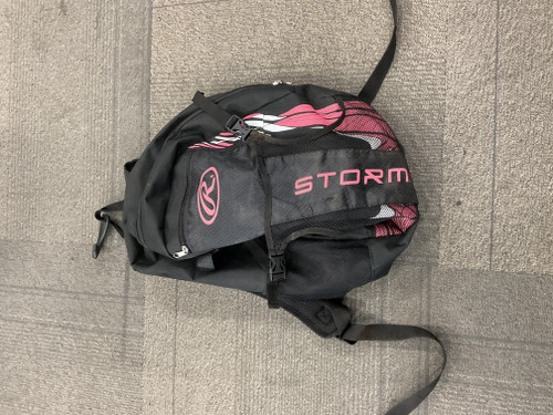 Used Rawlings STORM BB/SB Player Backpack Pink 11614-S000210015 Vist Large View of Product Image Which is Used Rawlings STORM BB/SB Player Backpack Pink