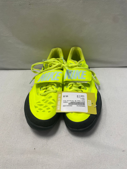 Vist Large View of Product Image Which is Used Nike Track & Field Cleats Adult Yellow Senior 10