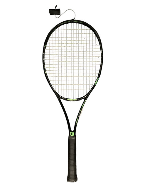 Vist Large View of Product Image Which is Used Wilson BLADE 98 Adult Tennis Racquet Green 4 3/8"