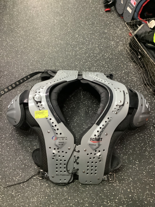 Vist Large View of Product Image Which is Used Schutt VARSITY FLEX FB Shoulder Pads Grey XL