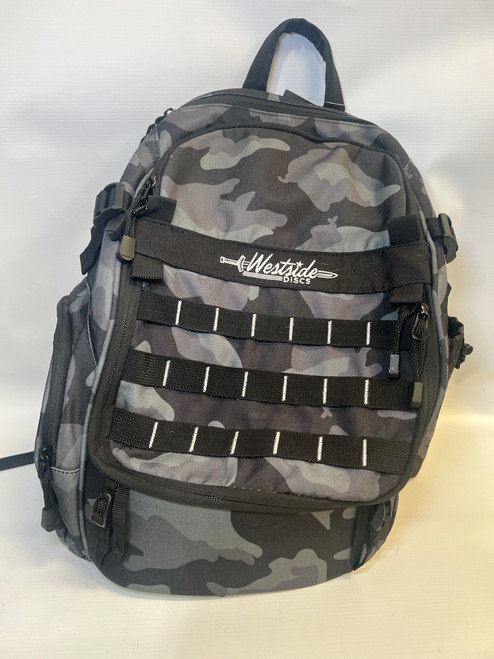 Vist Large View of Product Image Which is Used Westside Disc Golf Backpack Black 11843-S000011130