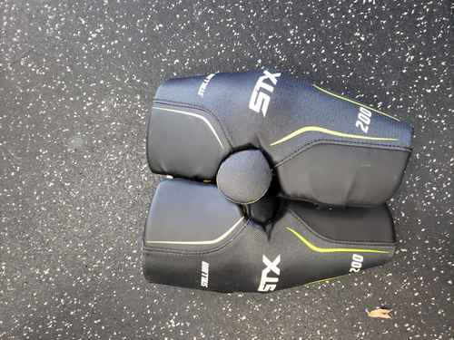 Vist Large View of Product Image Which is Used STX 200 Lacrosse Arm Pads/Guards Black MD