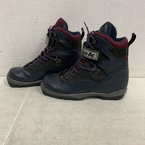 Used Trak Mens NNN XC Ski Boots Navy Blue M 08.5-09 / W 09-09.5 11762-S000060476