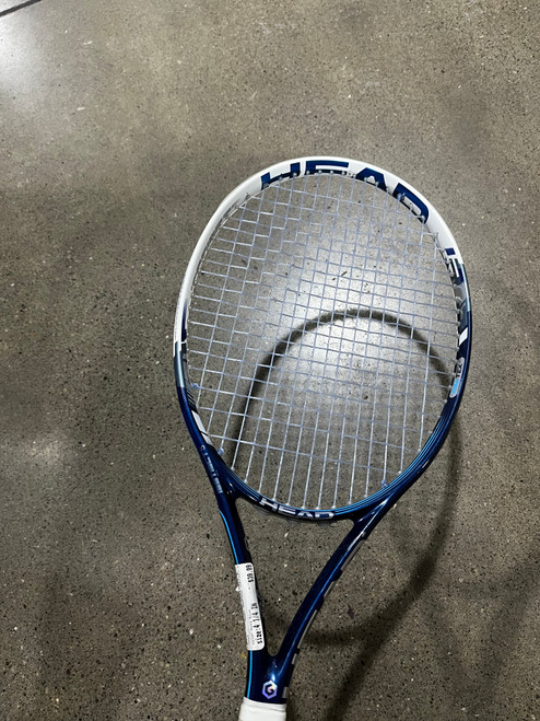 Vist Large View of Product Image Which is Used Head GRAPHENE INSTINCT S Adult Tennis Racquet Navy Blue 4 1/4"