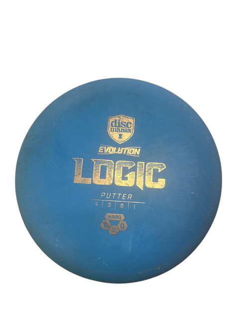 Vist Large View of Product Image Which is Used Discmania LOGIC Disc Golf Putter Carolina Blue