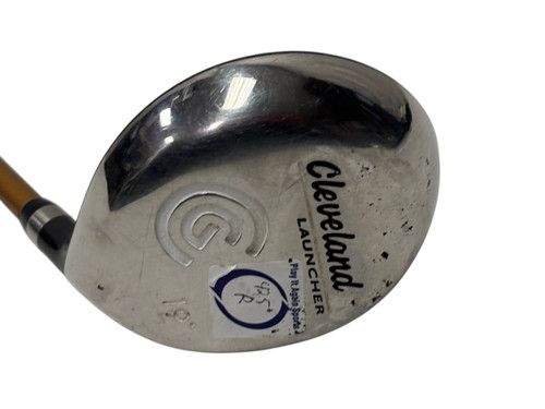 Vist Large View of Product Image Which is Used Cleveland LAUNCHER 19deg Mens Fairway Wood RH 5 Wood w/ Launcher Gold 65g R-Flex Shaft 42.5" 11731-S000135299